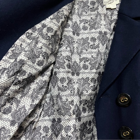 Tulle Anthropologie Wool Blend Pea Coat Size Medium - Picture 8 of 12